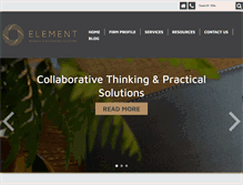 Tablet Screenshot of elementbusiness.com